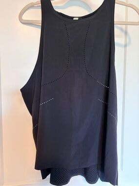 Lululemon Athletica “Find Your Pace” Black Running Tank